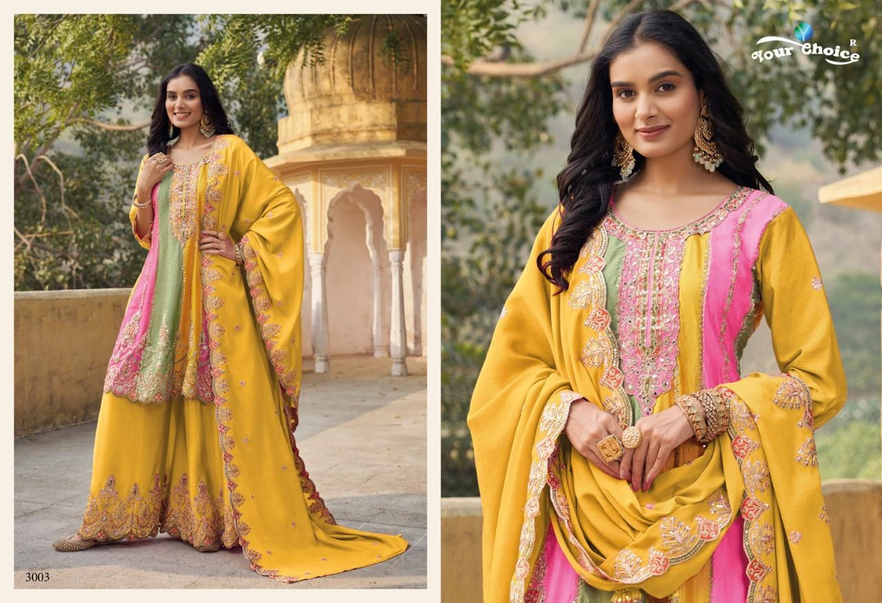 Your Choice Orra 3 Heavy Chinon Wholesale Designer Readymade Salwar Suit Catalog — Wholesale Salwar Suits, MPA wholesale from Surat - Gallery Image 2